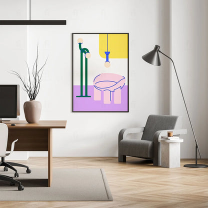 Plakat "Minimalistyczny Wystrój" - Grafika w Stylu Skandynawskim