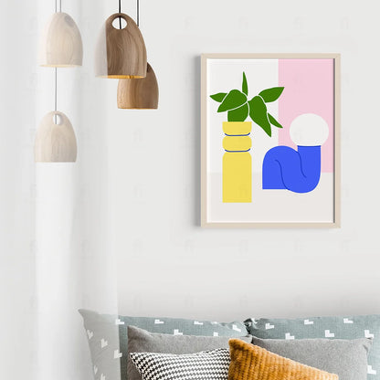 Plakat "Geometryczna Roślina"