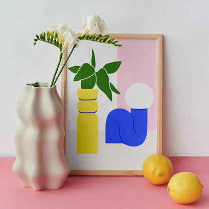 Plakat "Geometryczna Roślina"