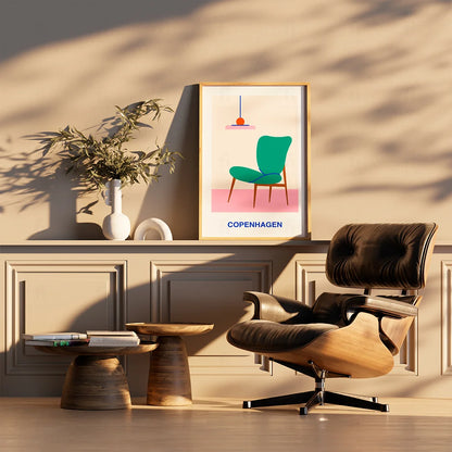 Plakat "Styl Kopenhagi" - Minimalistyczna Grafika Scandi