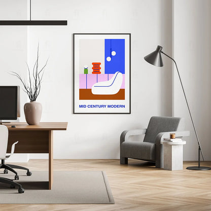 Plakat "Mid Century Modern" - Abstrakcyjna Grafika