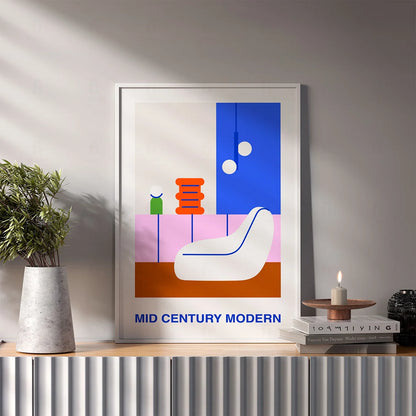 Plakat "Mid Century Modern" - Abstrakcyjna Grafika