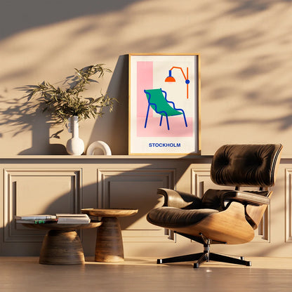 Plakat "Stylowy Kącik" - Grafika w Stylu Skandynawskim