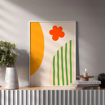 Plakat "Nowoczesna Kompozycja" - Abstrakcyjna Grafika w Stylu Scandi