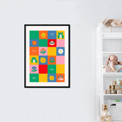 Plakat "Kolorowa Dekoracja" - Grafika Edukacyjna dla Dzieci