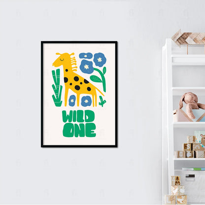 Plakat "Dziki Duch" - Grafika z Żyrafą