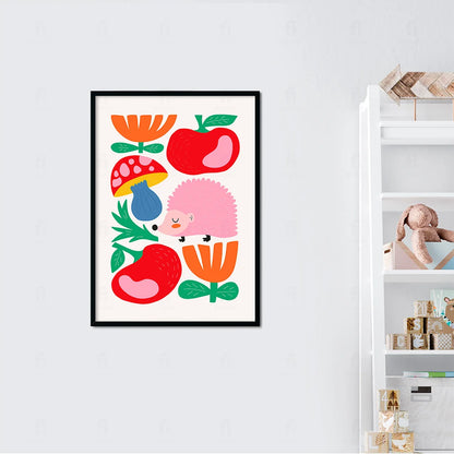 Plakat "Jeżyk - Kolorowy Świat Natury" - Grafika dla Dzieci