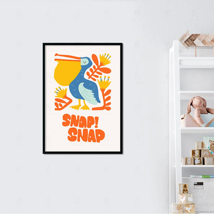 Plakat "Snap! Snap!" - Kolorowa Grafika dla Dzieci
