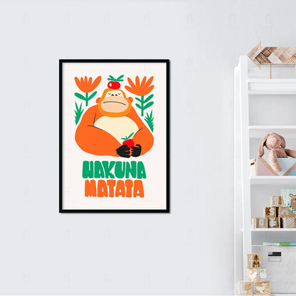 Plakat "Hakuna Matata" - Pozytywna Grafika do Pokoju Dziecka
