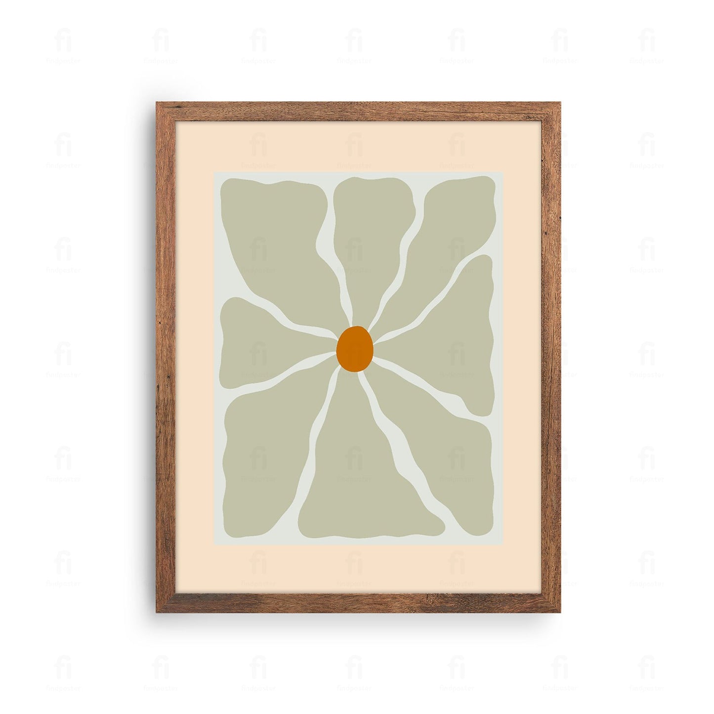 Plakat "Spokojny Kwiat" - Minimalistyczna Grafika - Outlet
